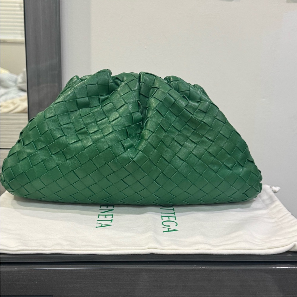Bottega Veneta Emerald Woven Clutch